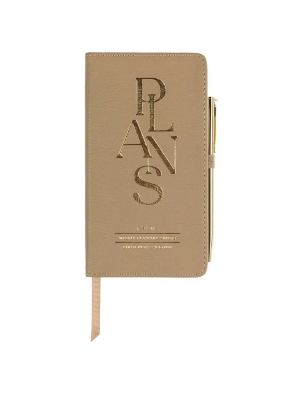FRINGE STUDIO NWT Faux Leather Weekly Planner & Pen Set 3.63